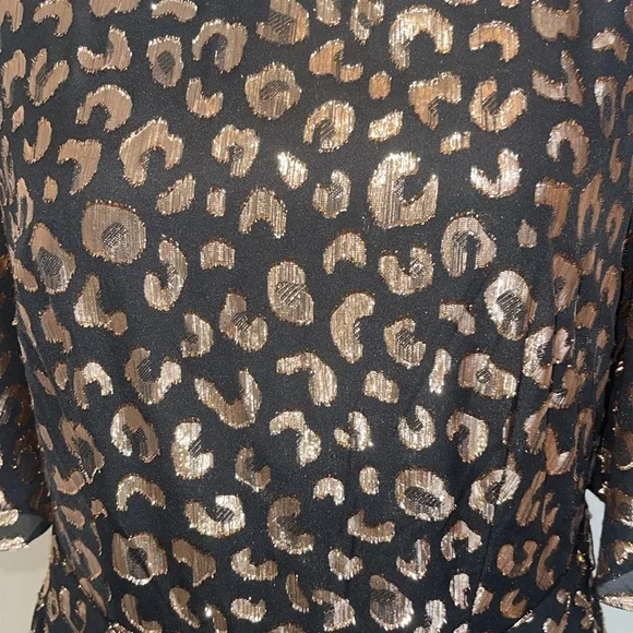 Kate Spade Graphic Leopard Midi Dress. Plus a garment bag. - Picture 4 of 7